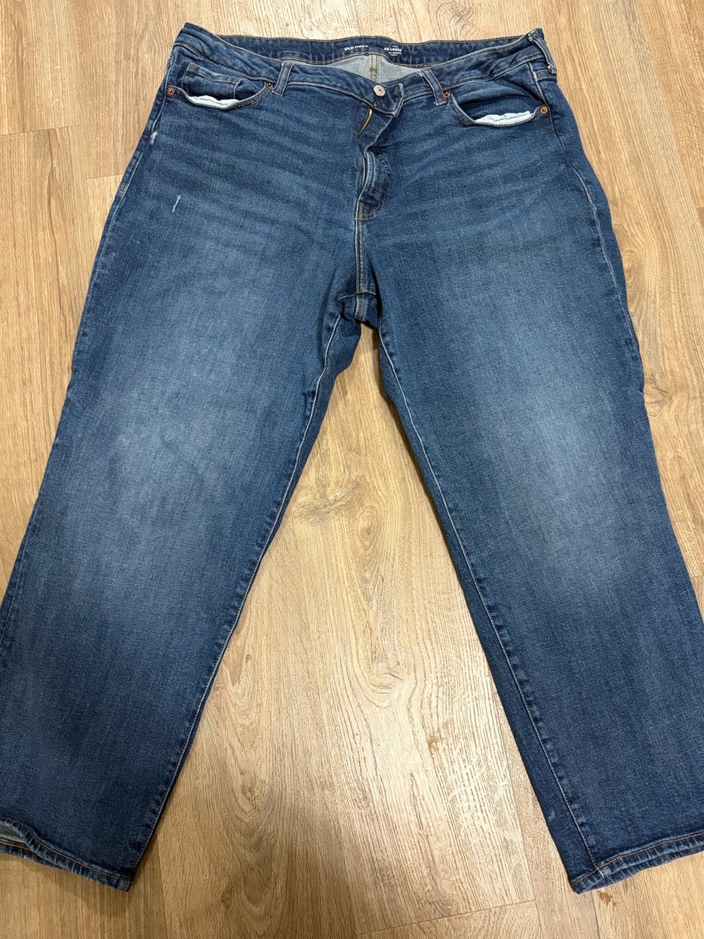 Old Navy Woman’s Dark Blue OG Loose Fit Jeans